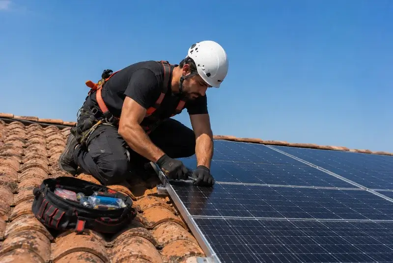 Maintenance et monitoring de panneaux solaires à Latrape